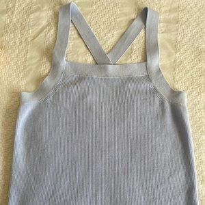 Light blue knit tanktop